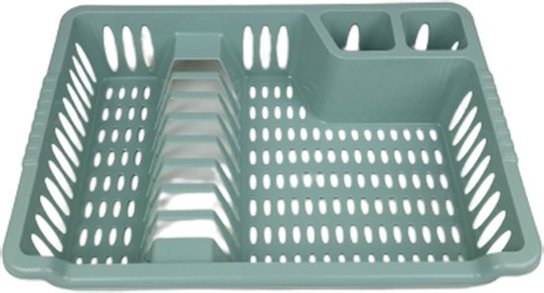 Afdruiprek SHEA - Turquoise - Kunststof - 40 x 29 x 6 cm - Afwassen - Serviesrek - Druiprek - Afdruiprek - Rek - Keuken Afdruiprek SHEA - Turquoise - Kunststof - 40 x 29 x 6 cm - Afwassen - Serviesrek - Druiprek - Afdruiprek - Rek - Keuken
