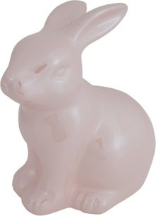 Paashaas beeldje - Roze - Keramiek - 6.5 x 6.5 x 8 cm - Set van 2 - Pasen - Paashaas - Paasdagen - Lente Paashaas beeldje - Roze - Keramiek - 6.5 x 6.5 x 8 cm - Set van 2 - Pasen - Paashaas - Paasdagen - Lente