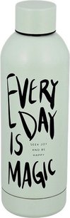 Thermofles RAYYAN "Everyday Is Magic" - Turquoise - Metaal - 500 ml - Drinken - Waterfles - Thermoskan - Thermosfles - Fles Thermofles RAYYAN "Everyday Is Magic" - Turquoise - Metaal - 500 ml - Drinken - Waterfles - Thermoskan - Thermosfles - Fles