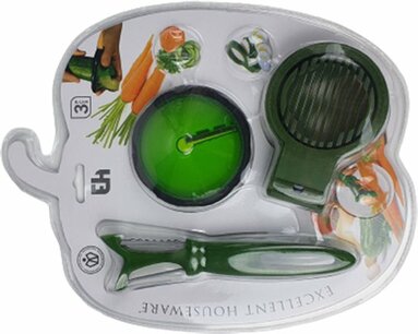 Keukenset - Groen - Kunststof - Keukenaccessoires - Keukengerei - Keuken Keukenset - Groen - Kunststof - Keukenaccessoires - Keukengerei - Keuken