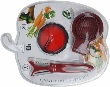 Keukenset - Rood - Kunststof - Keukenaccessoires - Keukengerei - Keuken Keukenset - Rood - Kunststof - Keukenaccessoires - Keukengerei - Keuken