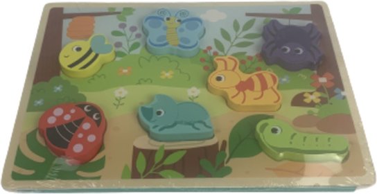Houten puzzel Bos - Dieren - Multicolor - Hout - Chunky Puzzel - 30 x 22 cm Houten puzzel Bos - Dieren - Multicolor - Hout - Chunky Puzzel - 30 x 22 cm