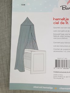 Klamboe wieg - Grijs - 120 x 60 cm - Baby - Kinderkamer - Bed Klamboe wieg - Grijs - 120 x 60 cm - Baby - Kinderkamer - Bed