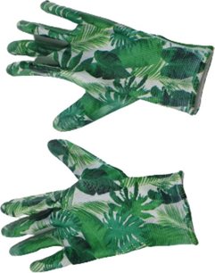 Tuinhandschoenen bladeren print - Wit / Groen - Rubber - Maat S - Hanschoen - Handschoenen - Tuin - Tuinieren - Garden Tuinhandschoenen bladeren print - Wit / Groen - Rubber - Maat S - Hanschoen - Handschoenen - Tuin - Tuinieren - Garden