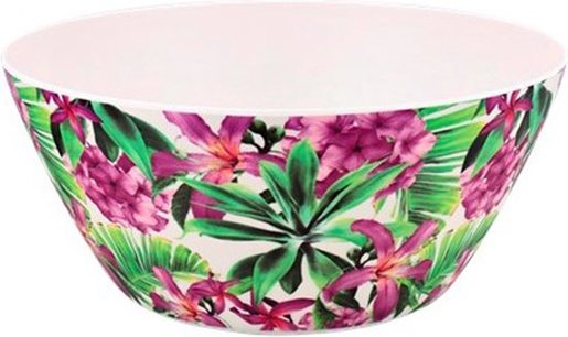 Schaaltje met plant en bloem print SANDER - Paars / Groen - Melamine - ⌀ 15 x h 7 cm - Set van 2 - Schaaltje - Bestek - Eten - Diner Schaaltje met plant en bloem print SANDER - Paars / Groen - Melamine - ⌀ 15 x h 7 cm - Set van 2 - Schaaltje - Bestek - Eten - Diner