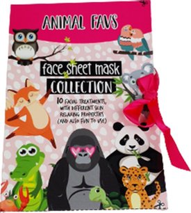 Verschillende Dieren Face Sheet Mask - Face mask - Masker - 10 maskers - Gezichtsmasker - Gezicht - Cadeau Verschillende Dieren Face Sheet Mask - Face mask - Masker - 10 maskers - Gezichtsmasker - Gezicht - Cadeau
