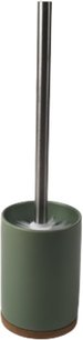 Luxe Toiletborstel met Houder DAMIEN – Groen - Keramiek / Hout / Metaal – ⌀10 cm Luxe Toiletborstel met Houder DAMIEN – Groen - Keramiek / Hout / Metaal – ⌀10 cm