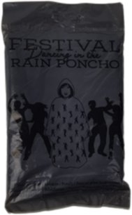 Festival poncho - Zwart - Kunststof - One Size Festival poncho - Zwart - Kunststof - One Size