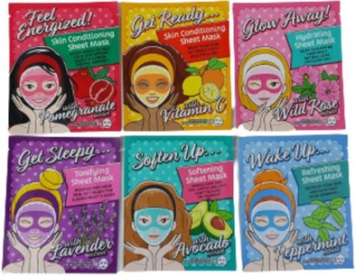 Gezichtsmasker set - Multicolor - Kunststof - One Size - Set van 3 - Assorti Gezichtsmasker set - Multicolor - Kunststof - One Size - Set van 3 - Assorti