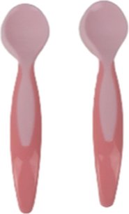 Baby voedingslepels first spoon BOBI - Roze - Kunststof - 2 Stuks Baby voedingslepels first spoon BOBI - Roze - Kunststof - 2 Stuks