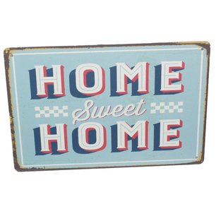 Metal Slogan - Spreukenbord - Tekst Bord - HOME SWEET HOME - 30x20 cm Metal Slogan - Spreukenbord - Tekst Bord - HOME SWEET HOME - 30x20 cm