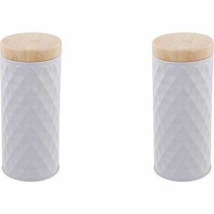 Opbergblik met patroon JENS - Grijs - Maat S - Set van 2 Opbergblik met patroon JENS - Grijs - Maat S - Set van 2