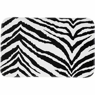 Badmat - MARTY - Zebra - 100% Polyester - 45 x 70cm Badmat - MARTY - Zebra - 100% Polyester - 45 x 70cm