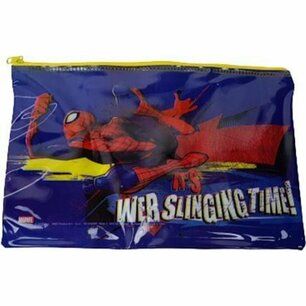 Spiderman etui - Blauw / Rood - PVC - 24 x 15 cm