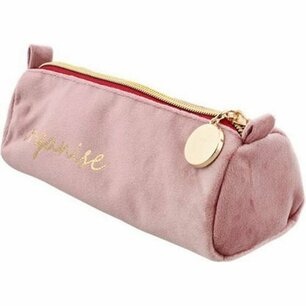 Velvet Look Etui - Roze Goud - Rond