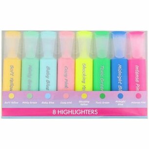 Back2School Highlighters - 8 stuks