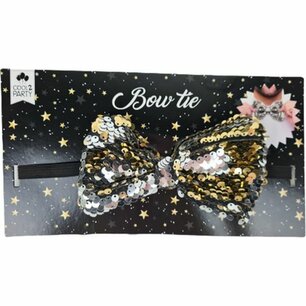 Pailetten Bow Tie - Goud / Zilver - Kerst - Oud en Nieuw - Vlinderdas - Strik - One Size Pailetten Bow Tie - Goud / Zilver - Kerst - Oud en Nieuw - Vlinderdas - Strik - One Size