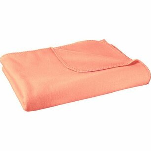 Plaid - Zalm / Oranje - Polyester - 130 x 170 cm - Deken - Decoratie Plaid - Zalm / Oranje - Polyester - 130 x 170 cm - Deken - Decoratie
