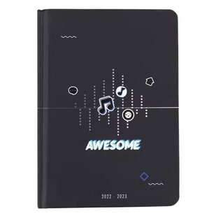 Agenda "Awesome" MUSIC 2022-2023 - Zwart / Multicolor - Karton / Papier - 12,5 x 17,5 x 1,5 cm - Agenda - Schoolagenda - Back To School - Back2school - Campus - School Agenda "Awesome" MUSIC 2022-2023 - Zwart / Multicolor - Karton / Papier - 12,5 x 17,5 x 1,5 cm - Agenda - Schoolagenda - Back To School - Back2school - Campus - School