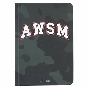 Agenda "AWSM" CAMEO 2022-2023 - Donkergroen / Multicolor - Karton / Papier - 12,5 x 17,5 x 1,5 cm - Agenda - Schoolagenda - Back To School - Back2school - Campus - School Agenda "AWSM" CAMEO 2022-2023 - Donkergroen / Multicolor - Karton / Papier - 12,5 x 17,5 x 1,5 cm - Agenda - Schoolagenda - Back To School - Back2school - Campus - School