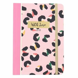 Agenda "With Love" PANTER 2022-2023 - Roze / Multicolor - Karton / Papier - 12,5 x 17,5 x 1,5 cm - Agenda - Schoolagenda - Back To School - Back2school - Campus - School Agenda "With Love" PANTER 2022-2023 - Roze / Multicolor - Karton / Papier - 12,5 x 17,5 x 1,5 cm - Agenda - Schoolagenda - Back To School - Back2school - Campus - School