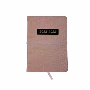 Trendy agenda met krokodilleren look jaar 2022-2023 - Roze / Zwart / Goud - Karton / Kunstleer - 13 x 17,5 cm - Schoolagenda - Agenda - School - Back2school - Back to school - Campus Trendy agenda met krokodilleren look jaar 2022-2023 - Roze / Zwart / Goud - Karton / Kunstleer - 13 x 17,5 cm - Schoolagenda - Agenda - School - Back2school - Back to school - Campus