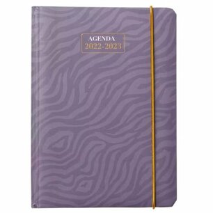 Agenda 2022/2023 purple zebra look EMANUELA - Paars - Karton / Papier - 13 x 18 cm - School - Campus - Kantoor - Back2school Agenda 2022/2023 purple zebra look EMANUELA - Paars - Karton / Papier - 13 x 18 cm - School - Campus - Kantoor - Back2school