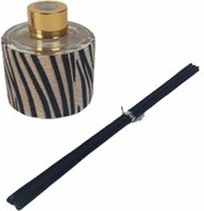 Luxe Geurstokjes JUNGLE COLLECTION Black Diamond Zwart / Lichtbruin Glas / Hout 90 ml Luxe Geurstokjes JUNGLE COLLECTION Black Diamond Zwart / Lichtbruin Glas / Hout 90 ml