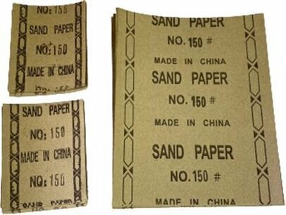 Schuurpapier - Bruin / Zwart - Set van 20 stuks Schuurpapier - Bruin / Zwart - Set van 20 stuks