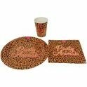 Verjaardag Thema Panter Roze / Oranje - Set van 3 - Panterprint - Papier/Karton - Servetten / Bordjes / Bekertjes - Verjaardag - Feestje - Traktatie - Party Animals Verjaardag Thema Panter Roze / Oranje - Set van 3 - Panterprint - Papier/Karton - Servetten / Bordjes / Bekertjes - Verjaardag - Feestje - Traktatie - Party Animals