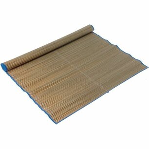 Rieten Strandmat - Oprolbare Rietmat - Lichtgroen / Bruin - Ligmat Voor Buiten - 60 x 180 cm Rieten Strandmat - Oprolbare Rietmat - Lichtgroen / Bruin - Ligmat Voor Buiten - 60 x 180 cm
