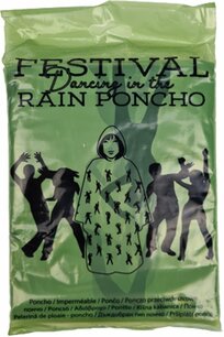 Festival poncho - Groen - Kunststof - One Size Festival poncho - Groen - Kunststof - One Size