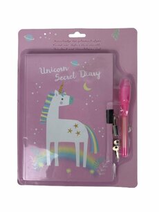 Unicorn Secret Diary - Dagboek + Geheimhoudstift - Roze - 22 x 15 cm - Geheim - Slotje - Meisjes - Dagboek - Puber Unicorn Secret Diary - Dagboek + Geheimhoudstift - Roze - 22 x 15 cm - Geheim - Slotje - Meisjes - Dagboek - Puber