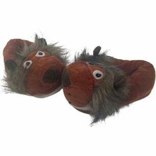 Leuke Leeuw Pantoffels - Oranje / Bruin - Kindersloffen - Maat 35 / 36 Leuke Leeuw Pantoffels - Oranje / Bruin - Kindersloffen - Maat 35 / 36