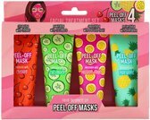 Peel-Off Maskers set - Roze / Multicolor - Kunststof - 4 Stuks - Cherry / Cucumber / Passion Fruit / Pineapple Peel-Off Maskers set - Roze / Multicolor - Kunststof - 4 Stuks - Cherry / Cucumber / Passion Fruit / Pineapple
