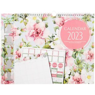 Familieplanner met foto's 2023 met bloemenprint - Multicolor - 30 x 40 cm - Kunststof - Neerzetten / ophangen - 5 personen - kalender - weekplanner Familieplanner met foto's 2023 met bloemenprint - Multicolor - 30 x 40 cm - Kunststof - Neerzetten / ophangen - 5 personen - kalender - weekplanner