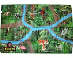 Freeks XXL Speelkleed - In To The Jungle - Freek Vonk - Multicolor - Kunststof - Speelmat 100 x 150 cm Freeks XXL Speelkleed - In To The Jungle - Freek Vonk - Multicolor - Kunststof - Speelmat 100 x 150 cm