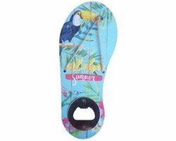 Flessenopener met tropische print Toekan - Multicolor - Hout - 18 x 7.5 cm Flessenopener met tropische print Toekan - Multicolor - Hout - 18 x 7.5 cm