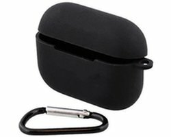 LAB31 - AirPods case - Airpods Pro - Zwart - Siliconen - Opbergcase - Oortjes hoes met haakje LAB31 - AirPods case - Airpods Pro - Zwart - Siliconen - Opbergcase - Oortjes hoes met haakje