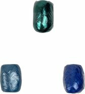 Cadeaulint - Set van 3 - Groen - Lichtblauw - Donkerblauw - 60 Meter - Decoratie - Inpakken - Cadeau - Kado - Lint Cadeaulint - Set van 3 - Groen - Lichtblauw - Donkerblauw - 60 Meter - Decoratie - Inpakken - Cadeau - Kado - Lint