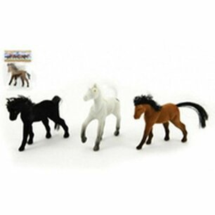 Paarden speelgoed figuren - Multicolor - Assorti - Kunststof - Set van 2 Paarden speelgoed figuren - Multicolor - Assorti - Kunststof - Set van 2