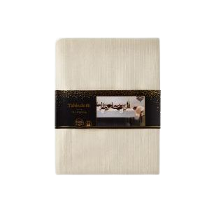 Luxe kerst Tafelkleed met glitter design - Crème / Goud - Polyester - 140 x 240 cm - Tafelen - Tafelkleed - Eetkamer - Diner - Kerstdiner - Feestdagen - Feest Luxe kerst Tafelkleed met glitter design - Crème / Goud - Polyester - 140 x 240 cm - Tafelen - Tafelkleed - Eetkamer - Diner - Kerstdiner - Feestdagen - Feest