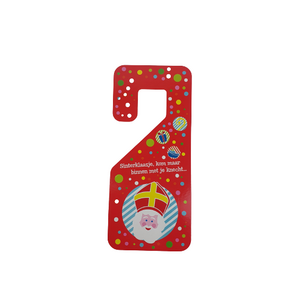Sinterklaas deurhanger XL - Rood - Sint - Piet 