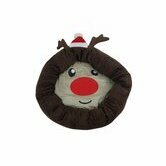 Huisdieren mand Rendier design - Bruin / Rood / Wit - Polyester - ø 50 x h 10 cm - Honden - Katten - Hond - Kerst - Huisdier Huisdieren mand Rendier design - Bruin / Rood / Wit - Polyester - ø 50 x h 10 cm - Honden - Katten - Hond - Kerst - Huisdier