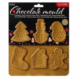 Kerst bakvormpjes - Goud - Siliconen - 20 x 24 cm - 6 vormen - Cakevorm - Bakvormen - Bakvorm - kerstmis Kerst bakvormpjes - Goud - Siliconen - 20 x 24 cm - 6 vormen - Cakevorm - Bakvormen - Bakvorm - kerstmis