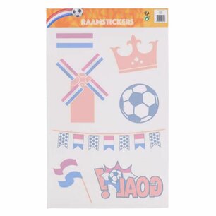 Raamstickers WK / EK - Oranje - Nederland - Holland - 7 stickers - Voetbal - Raamversiering - WK / EK versiering - Koningsdag Raamstickers WK / EK - Oranje - Nederland - Holland - 7 stickers - Voetbal - Raamversiering - WK / EK versiering - Koningsdag
