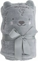 Babydeken KNUFFIE - Grijs - Baby Blanket - Zacht materiaal - Omslagdoek - 75 X 100 CM Babydeken KNUFFIE - Grijs - Baby Blanket - Zacht materiaal - Omslagdoek - 75 X 100 CM