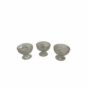 Glazen ijscoupe schaaltjes - Transparant - Glas - 11 x 11 cm - Rond - Set van 3 - IJsschaal - Fruitsalade schaal - toetjes -Glazen - Ijs - Zomer Glazen ijscoupe schaaltjes - Transparant - Glas - 11 x 11 cm - Rond - Set van 3 - IJsschaal - Fruitsalade schaal - toetjes -Glazen - Ijs - Zomer