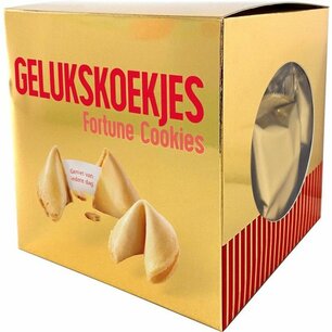 Gelukskoekjes / Fortune cookies - 12 Stuks - Goud - Koekjes - Geluk - Spreuk - Spreuken - Gelukswens Gelukskoekjes / Fortune cookies - 12 Stuks - Goud - Koekjes - Geluk - Spreuk - Spreuken - Gelukswens