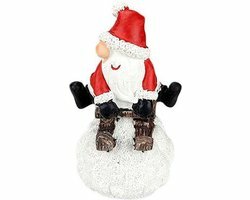 Kerstman beeldje - Multicolor - Keramiek - 13 cm Kerstman beeldje - Multicolor - Keramiek - 13 cm